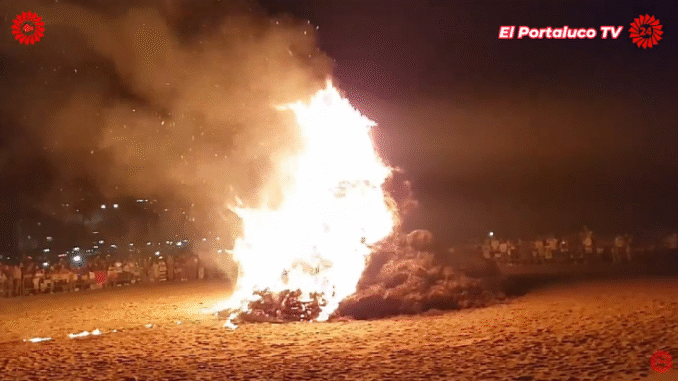 En las hogueras de la noche de San Juan se quemó todo lo malo